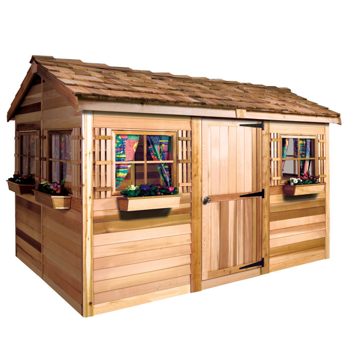 Cedarshed Beachhouse 9 ft. W x 6 ft. D Solid and Manufactured Wood